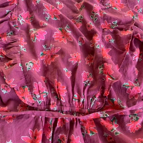 Free People Amanda Ruffle Top in Sultry Combo. Size Small. New - Picture 12 of 13